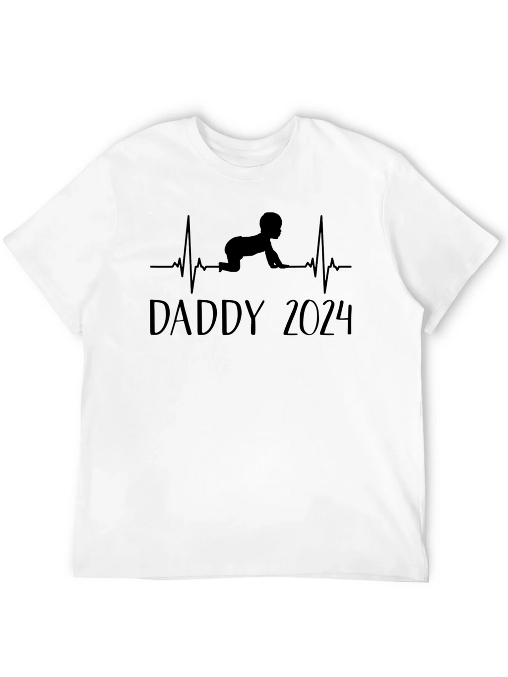 Daddy 2024 Baby Heartbeat T-Shirt product image 11