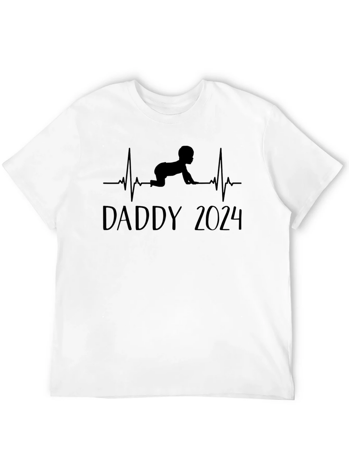 Daddy 2024 Baby Heartbeat T-Shirt product image 11