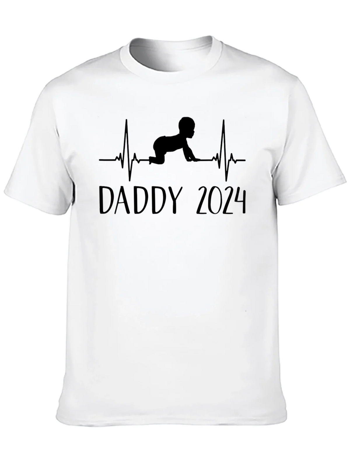 Daddy 2024 Baby Heartbeat T-Shirt product image 9