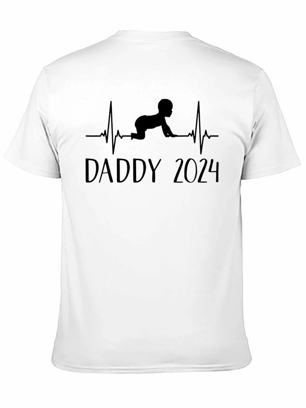 Daddy 2024 Baby Heartbeat T-Shirt product image 10
