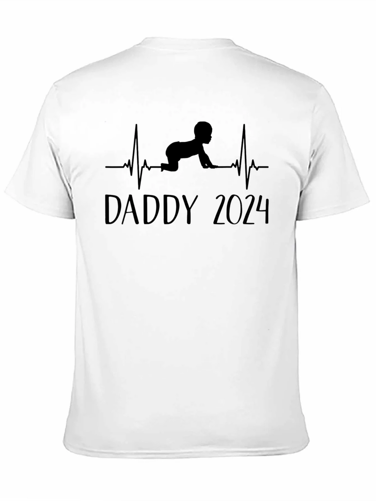 Daddy 2024 Baby Heartbeat T-Shirt product image 10