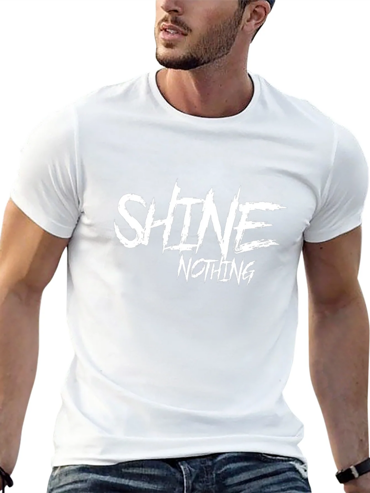 Shine Nothing Graphic Print Black T-Shirt product image 12