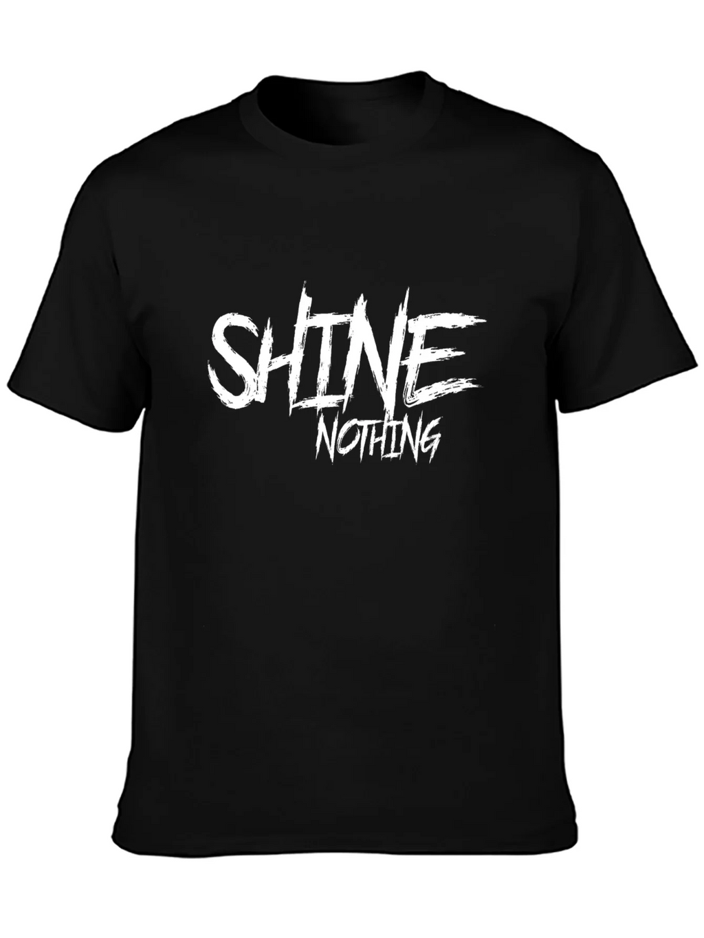 Shine Nothing Graphic Print Black T-Shirt product image 3