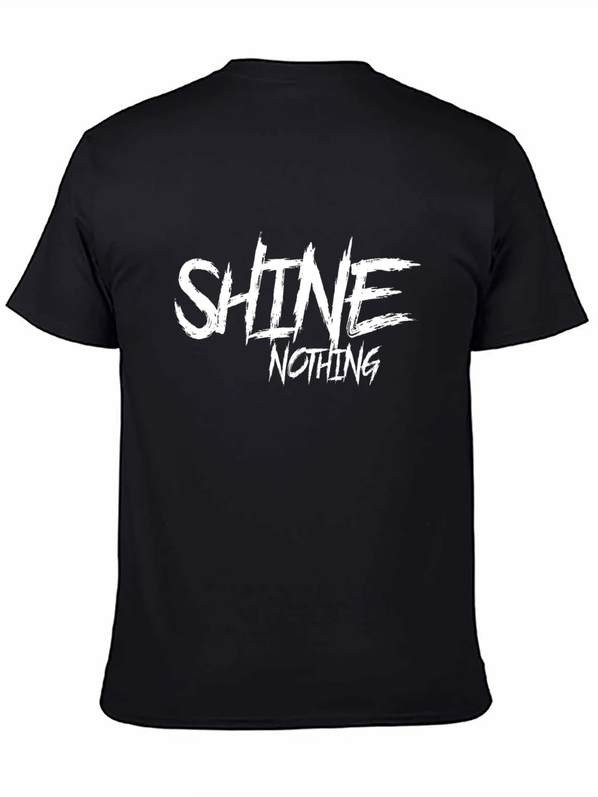 Shine Nothing Graphic Print Black T-Shirt product image 4