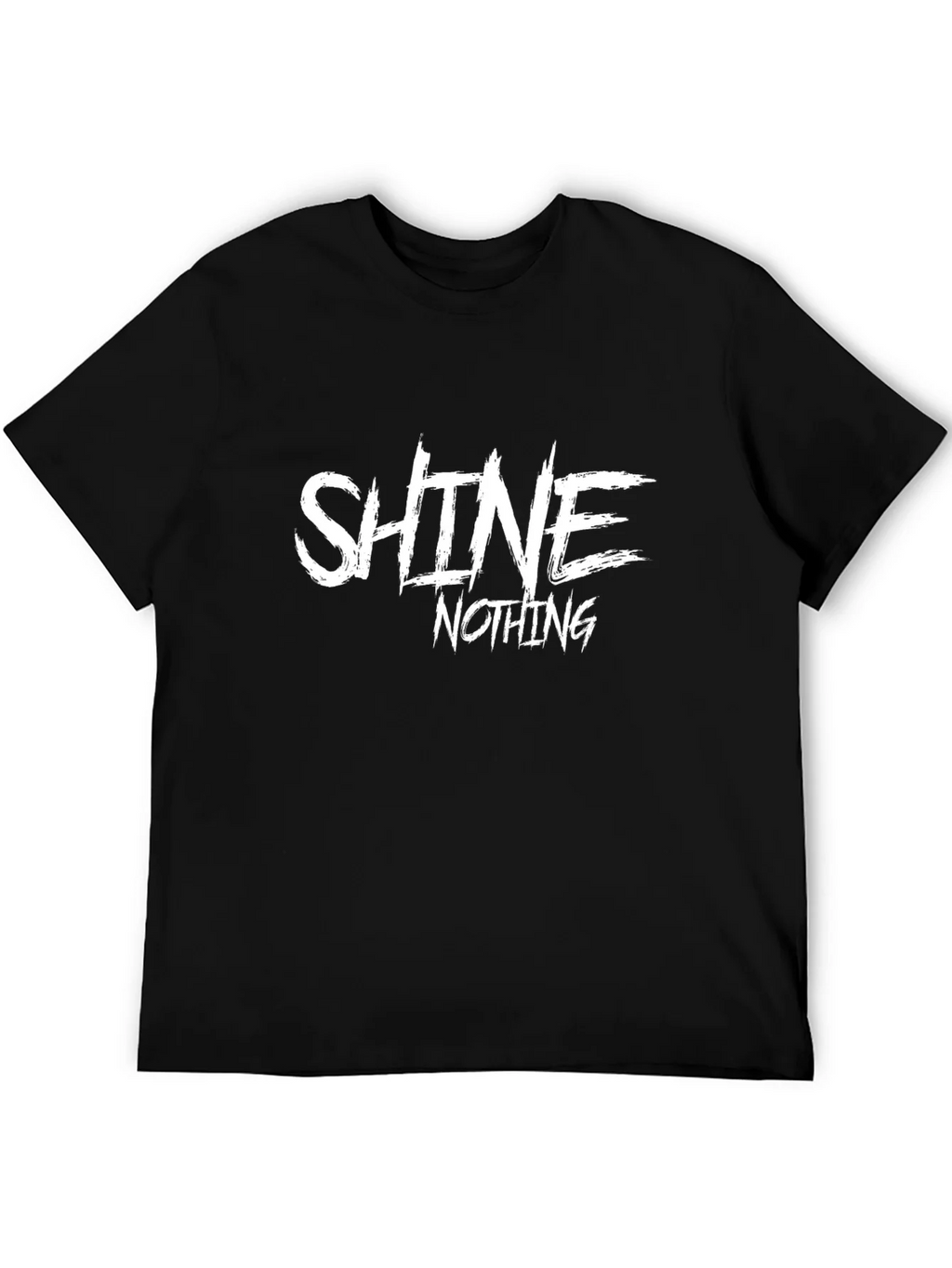 Shine Nothing Graphic Print Black T-Shirt product image 5