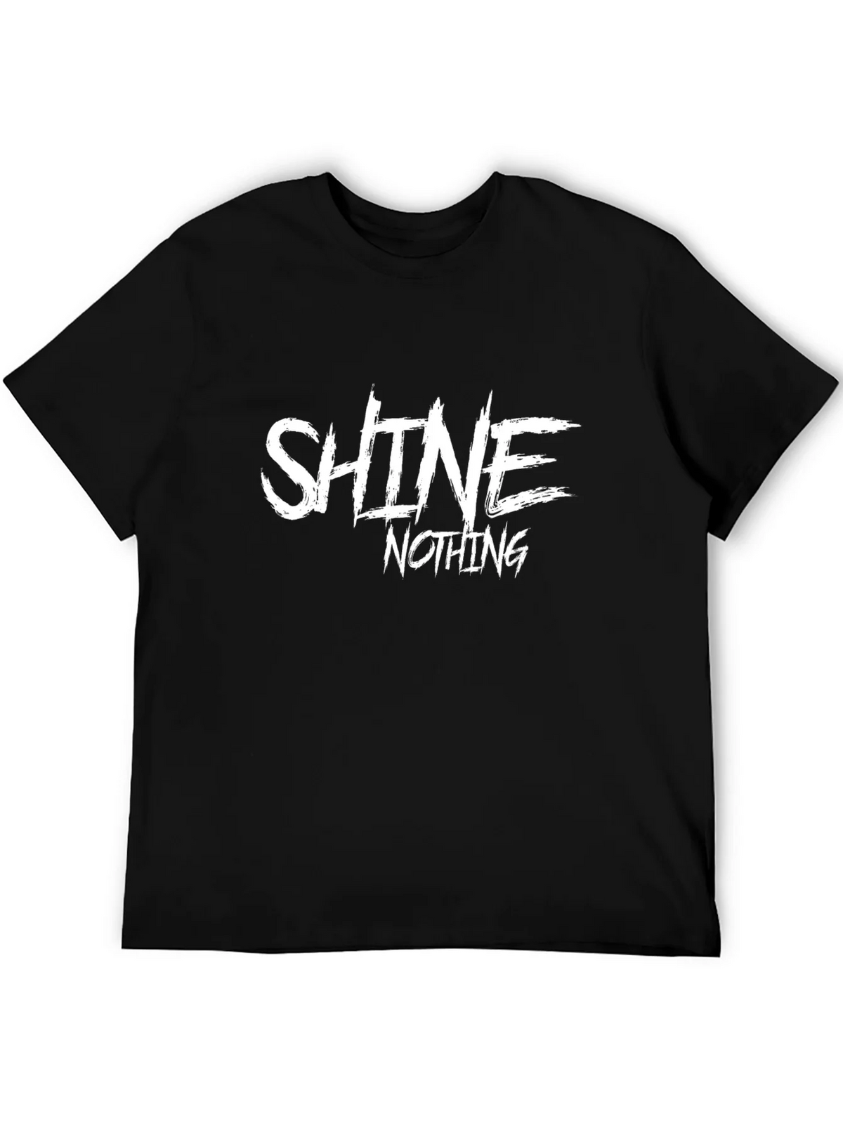 Shine Nothing Graphic Print Black T-Shirt product image 5