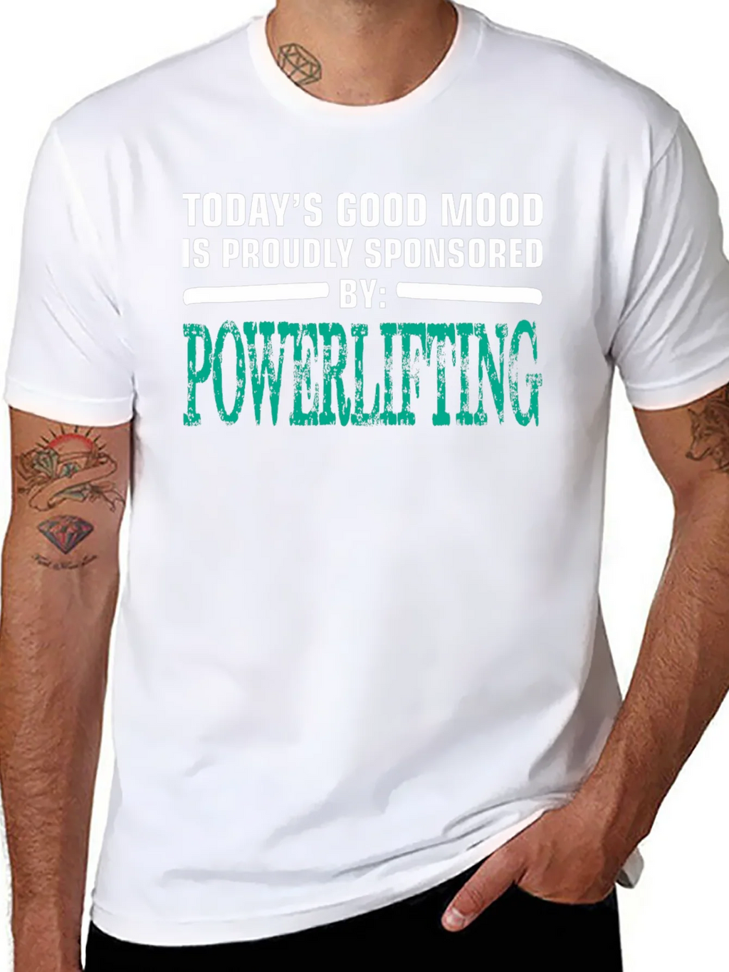 Powerlifting Sponsored Good Mood T-Shirt product image 3