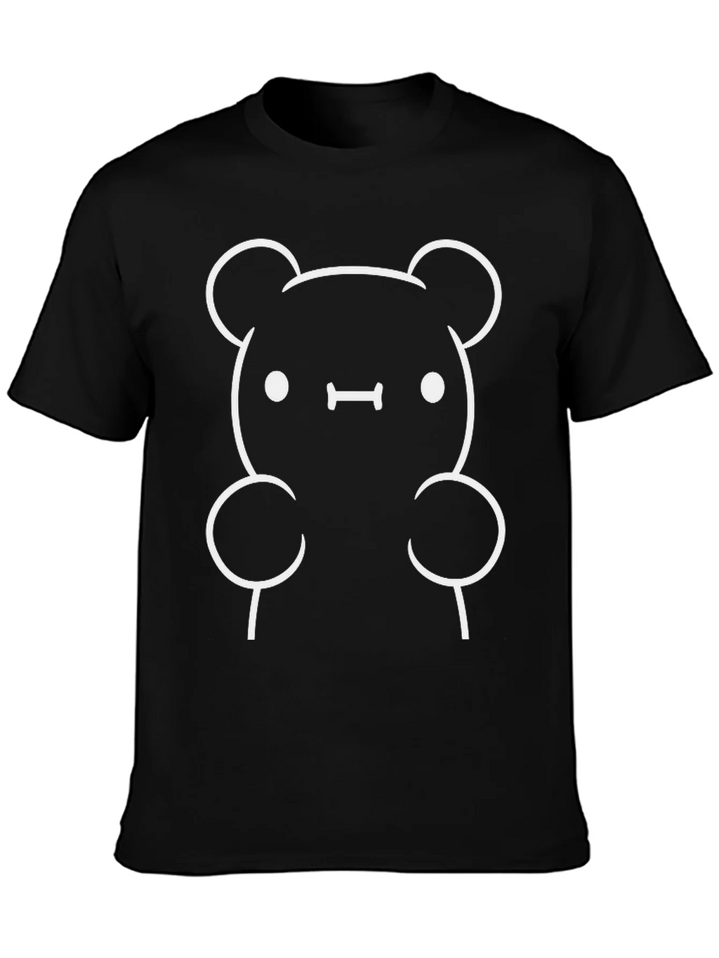 Cute Bear Graphic Tee - Black product image 3