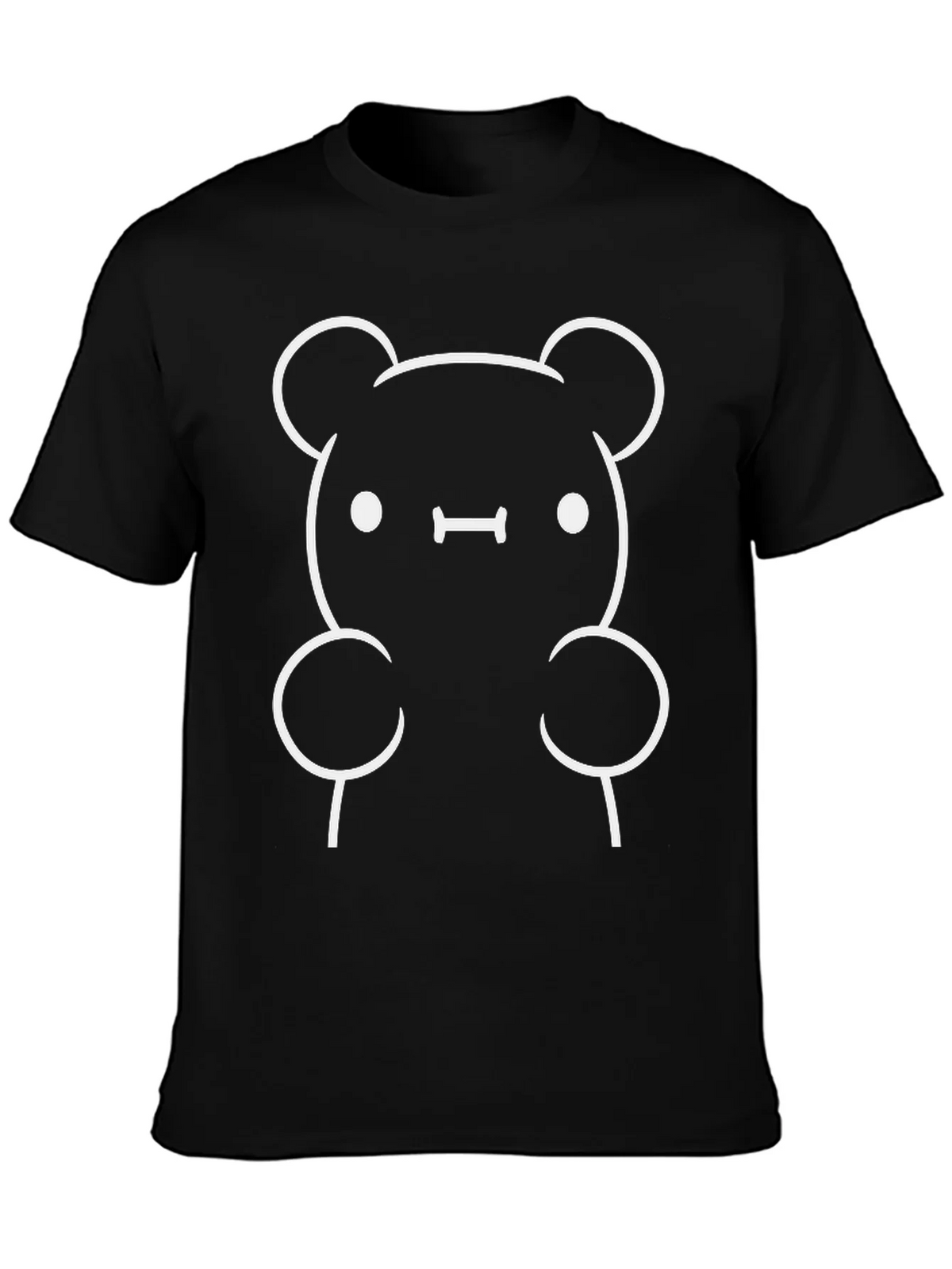 Cute Bear Graphic Tee - Black product image 3