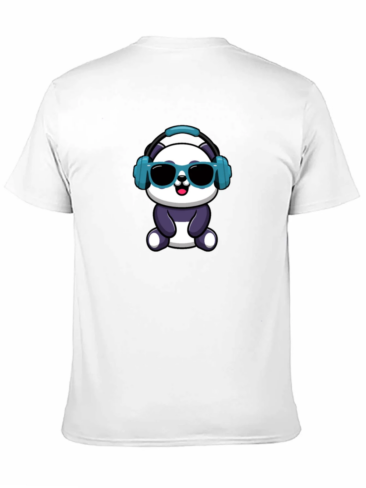 Cool Panda Graphic Tee - Black Cotton T-Shirt product image 10
