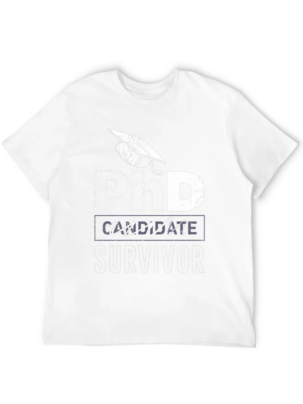 PhD Candidate Survivor Black T-Shirt product image 11