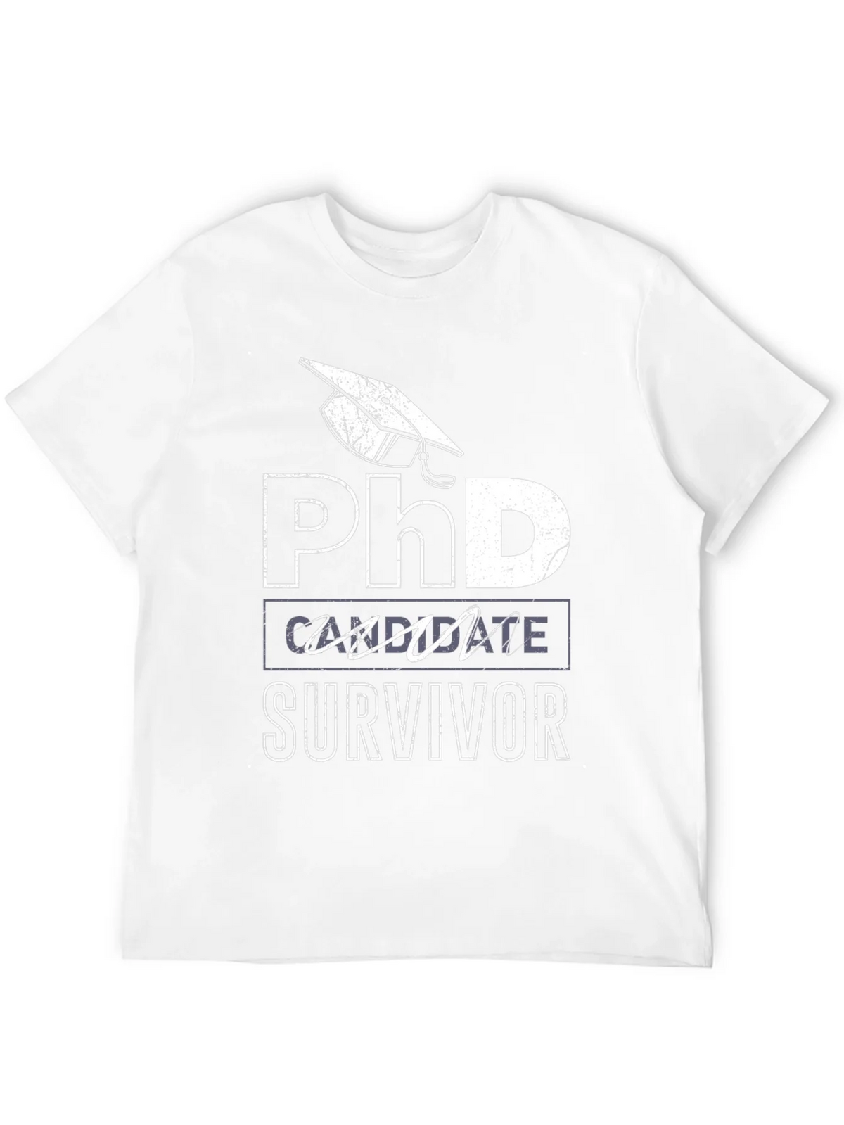 PhD Candidate Survivor Black T-Shirt product image 11