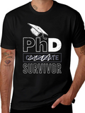 PhD Candidate Survivor Black T-Shirt product image 1