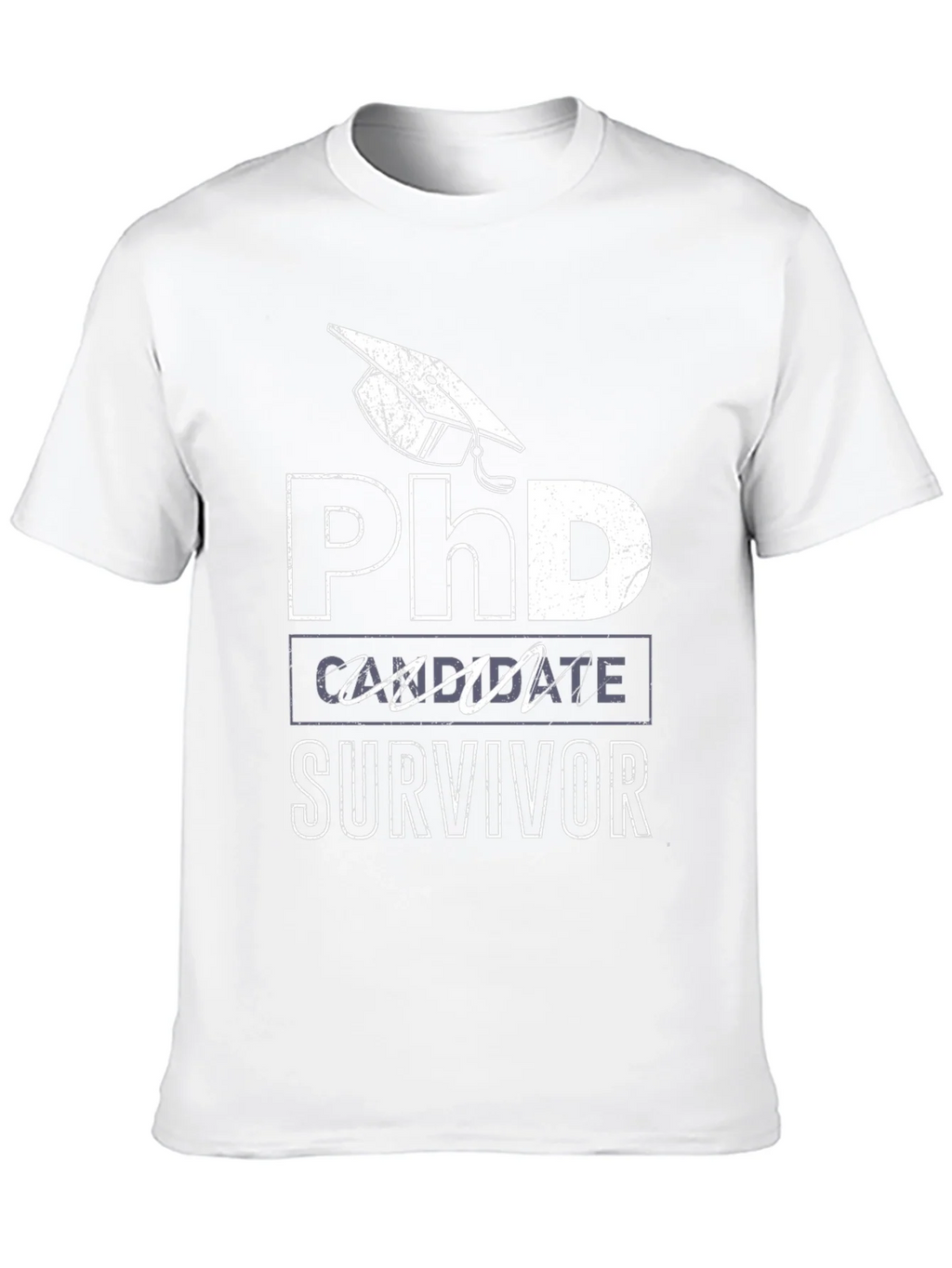 PhD Candidate Survivor Black T-Shirt product image 9