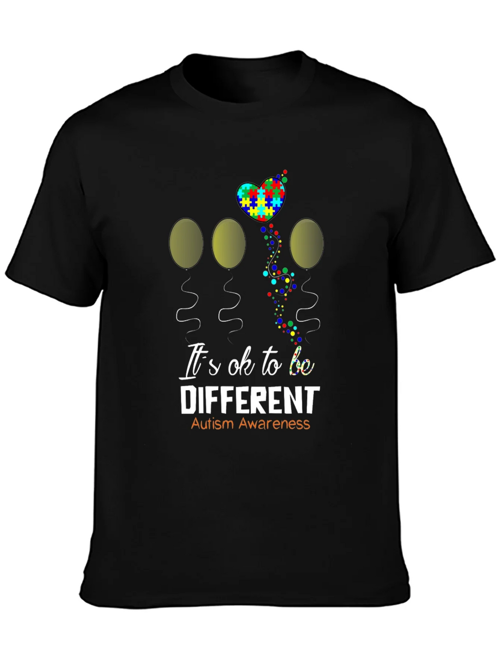 Autism Awareness Graphic T-Shirt - Its OK to be Different product image 3