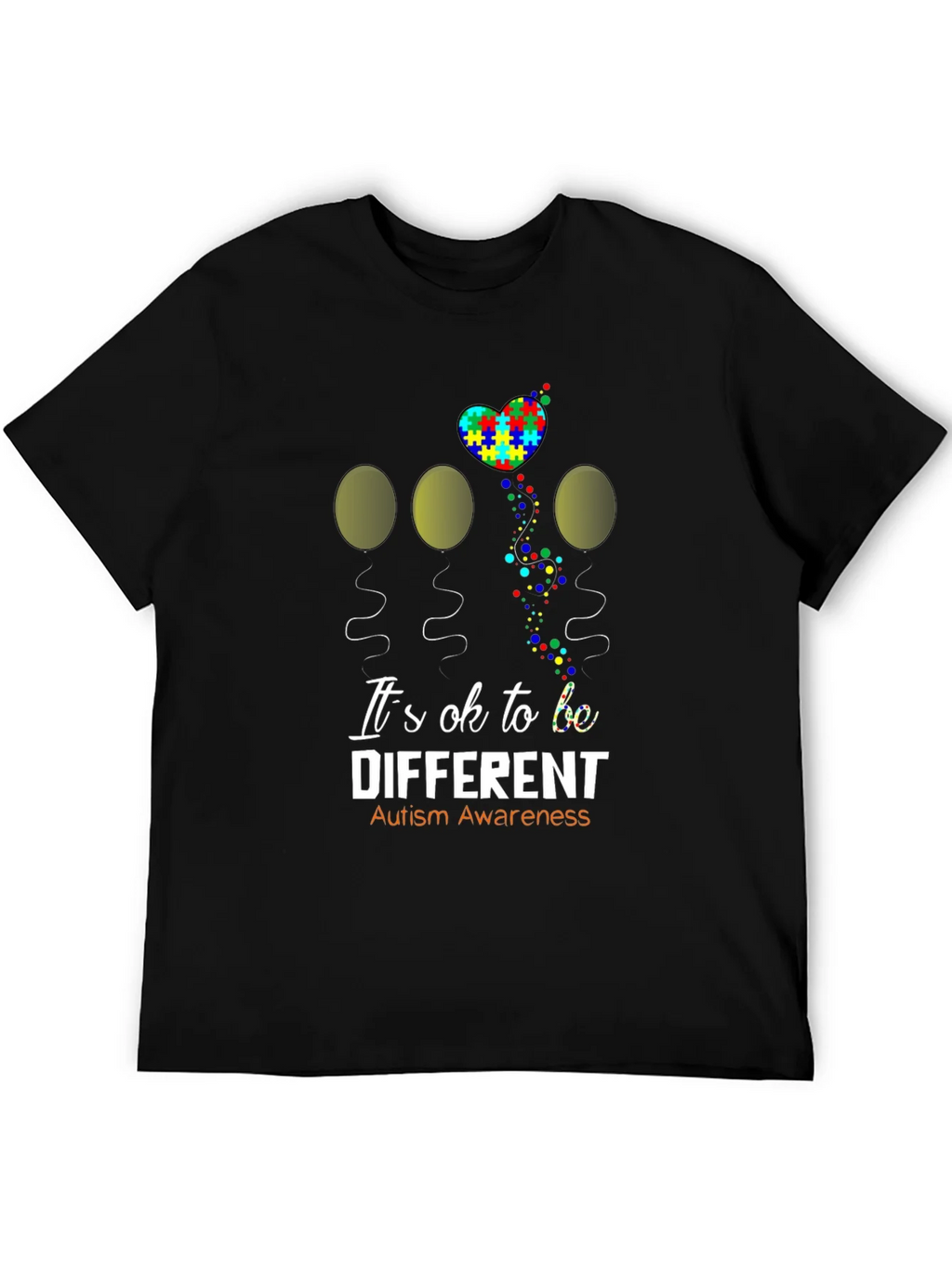 Autism Awareness Graphic T-Shirt - Its OK to be Different product image 5