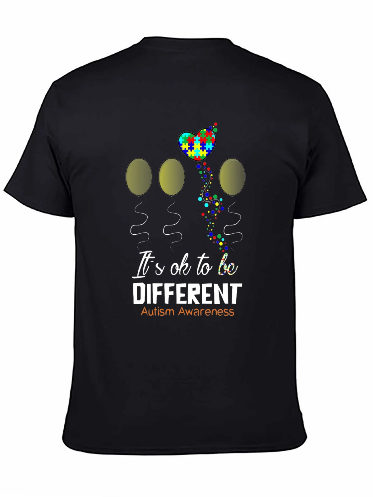 Autism Awareness Graphic T-Shirt - Its OK to be Different product image 4
