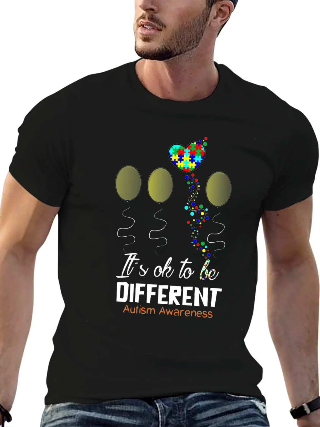 Autism Awareness Graphic T-Shirt - Its OK to be Different product image 6