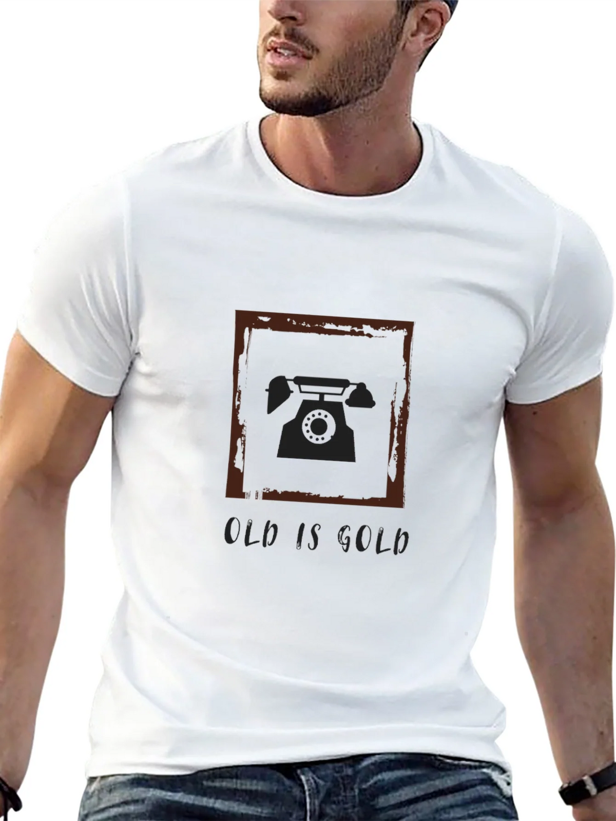 Vintage Phone T-Shirt - Old is Gold Retro Tee product image 12