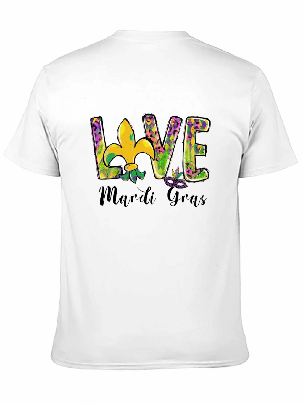 Mardi Gras Love T-Shirt Fleur-de-lis Graphic Tee product image 9