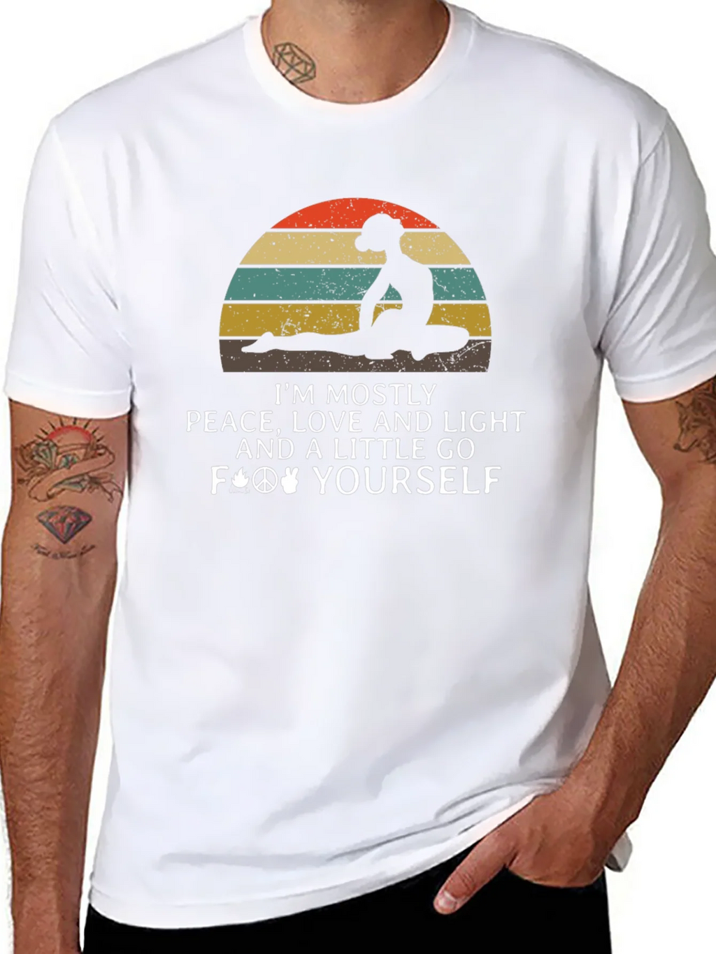 Peace Love Light Graphic T-Shirt product image 7