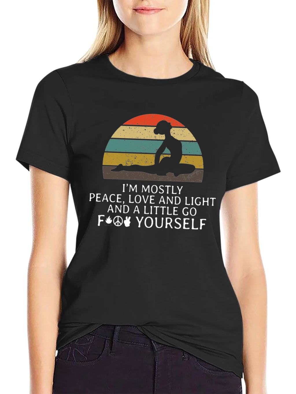 Peace Love Light Graphic T-Shirt product image 2