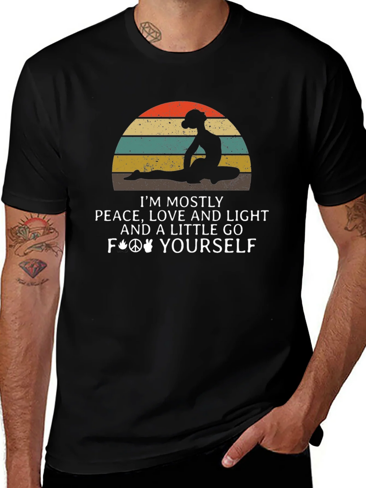 Peace Love Light Graphic T-Shirt product image 1