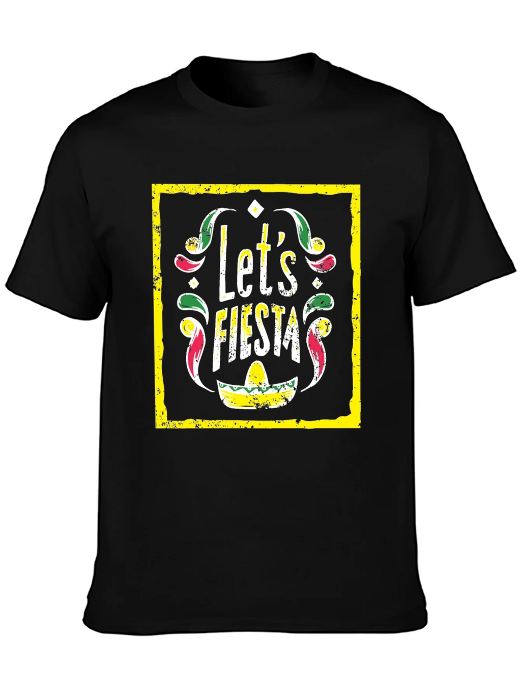 Lets Fiesta Graphic Tee - Black T-Shirt product image 3