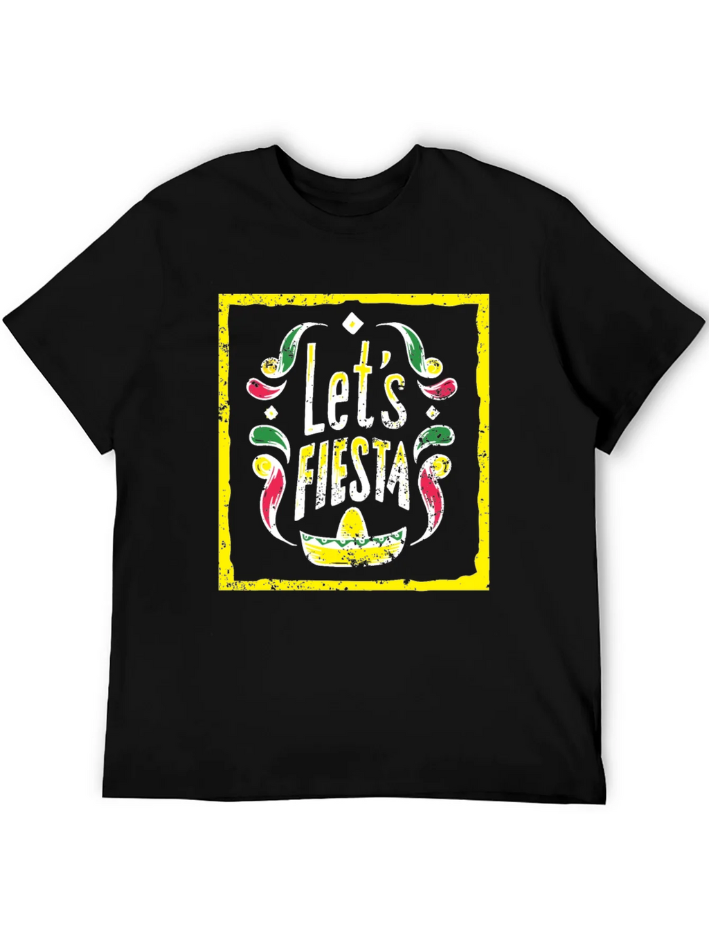 Lets Fiesta Graphic Tee - Black T-Shirt product image 5