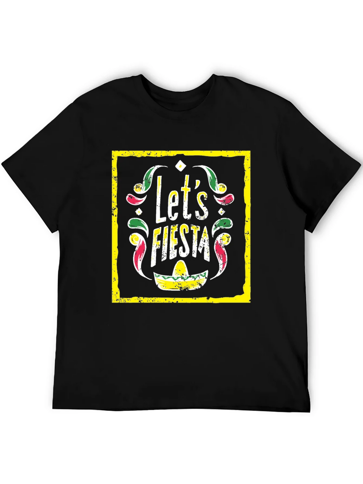 Lets Fiesta Graphic Tee - Black T-Shirt product image 5