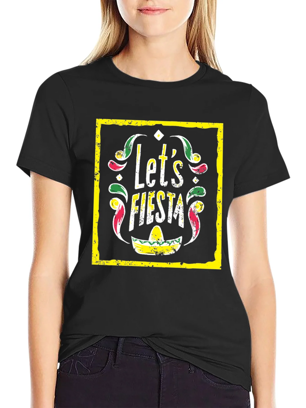 Lets Fiesta Graphic Tee - Black T-Shirt product image 2