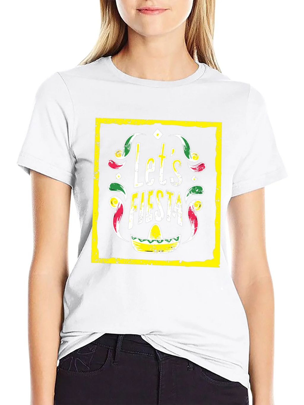 Lets Fiesta Graphic Tee - Black T-Shirt product image 8