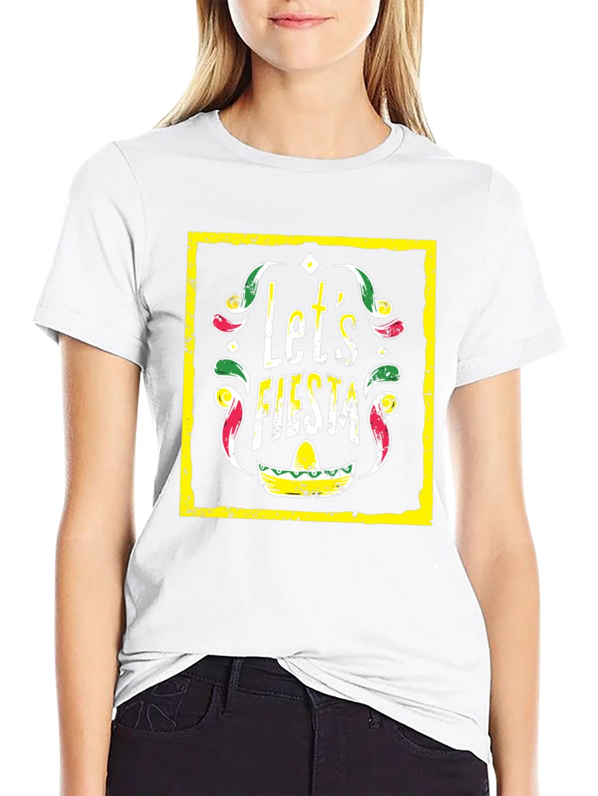 Lets Fiesta Graphic Tee - Black T-Shirt product image 8