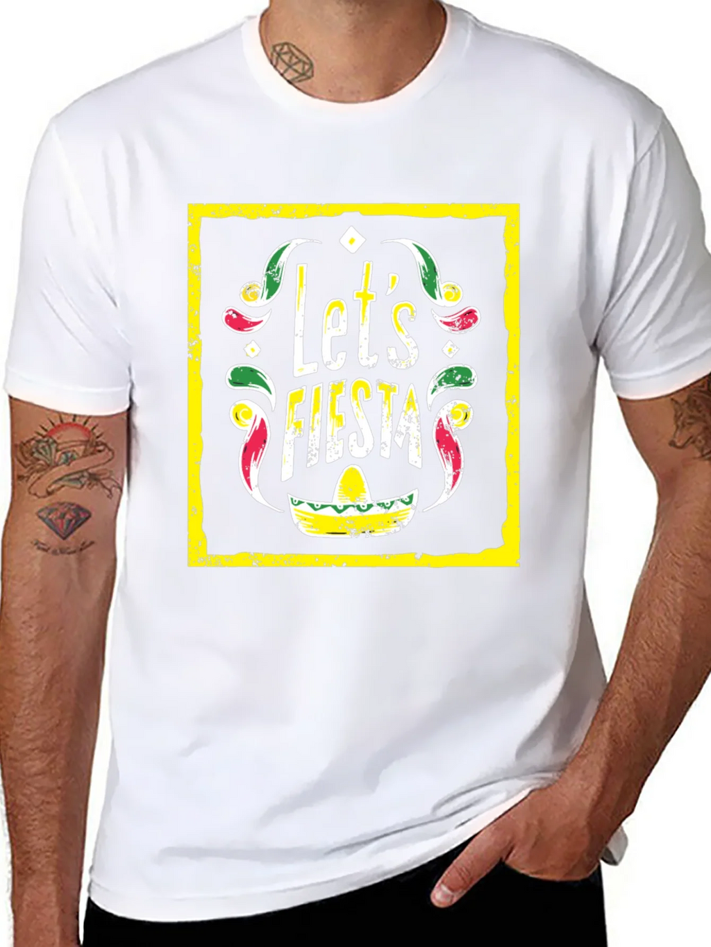 Lets Fiesta Graphic Tee - Black T-Shirt product image 7