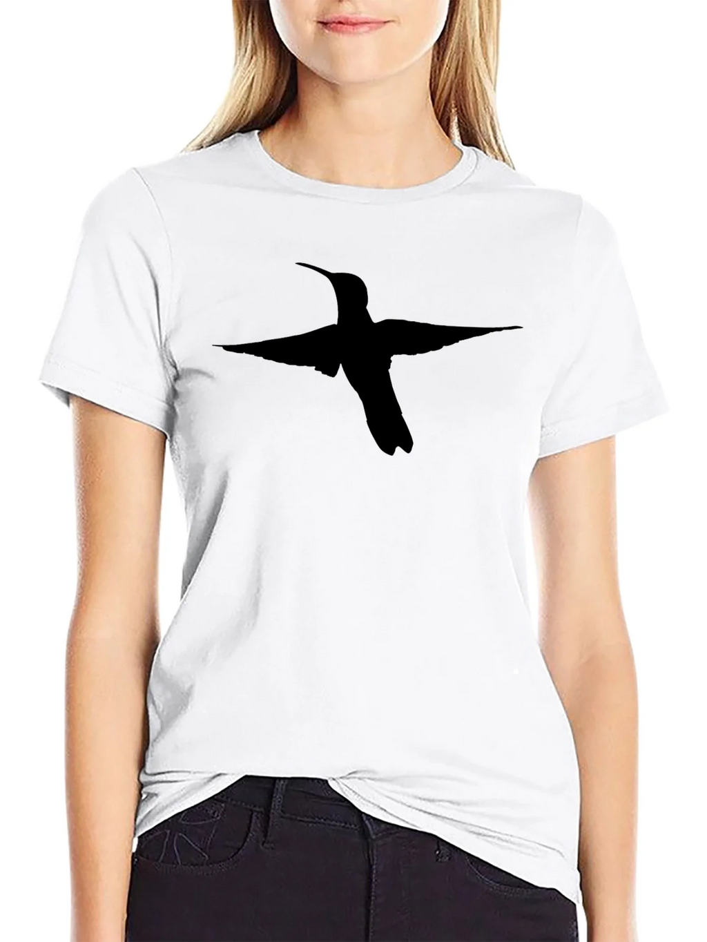 Black Hummingbird Graphic Tee - Stylish Bird Lovers T-Shirt product image 8