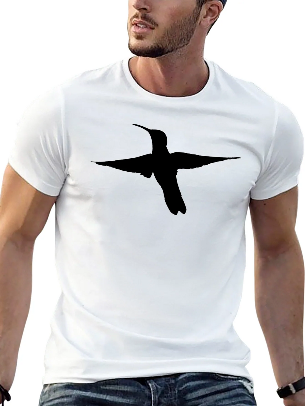 Black Hummingbird Graphic Tee - Stylish Bird Lovers T-Shirt product image 12