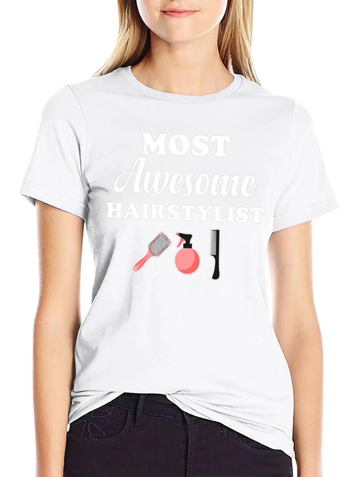 Awesome Hairstylist T-Shirt - Hair Salon Gift product image 7