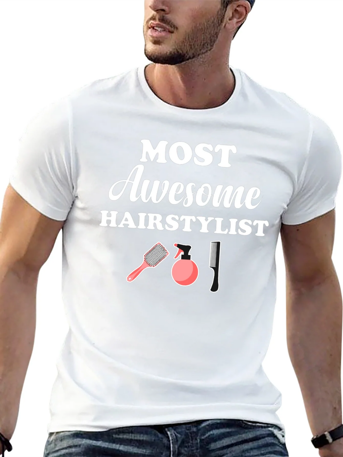 Awesome Hairstylist T-Shirt - Hair Salon Gift product image 10