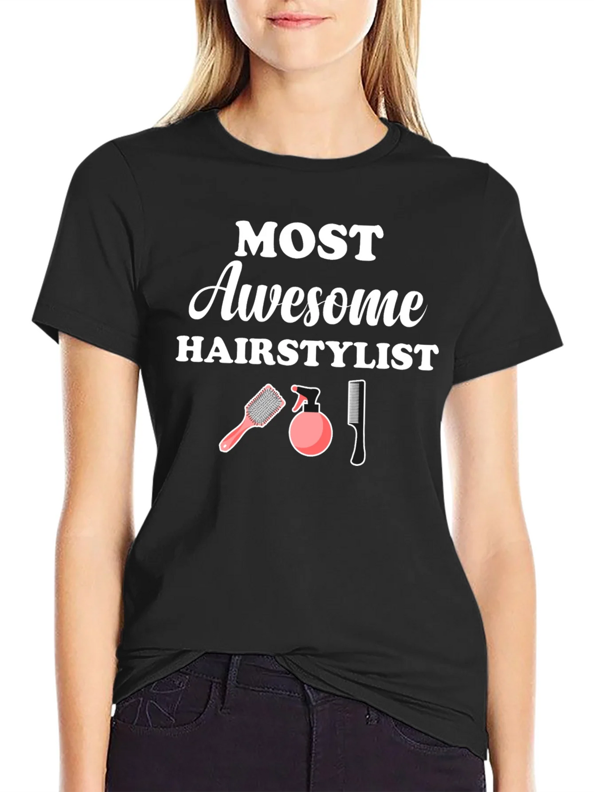 Awesome Hairstylist T-Shirt - Hair Salon Gift product image 1