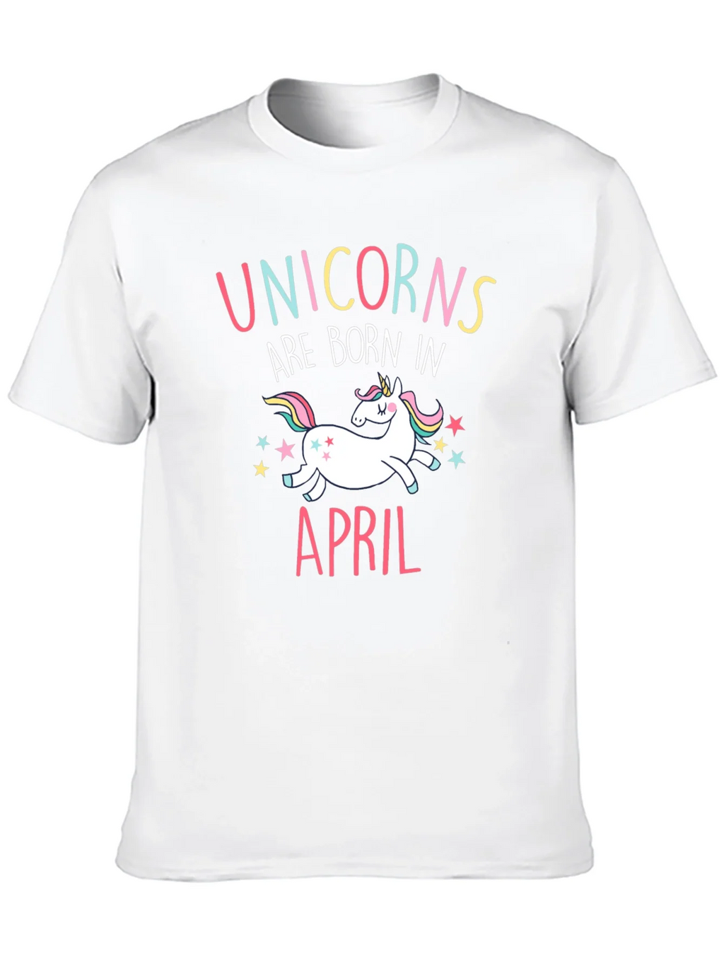 Unicorns Are Born In April Black T-Shirt product image 9
