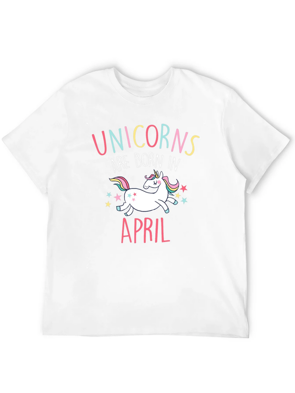 Unicorns Are Born In April Black T-Shirt product image 11