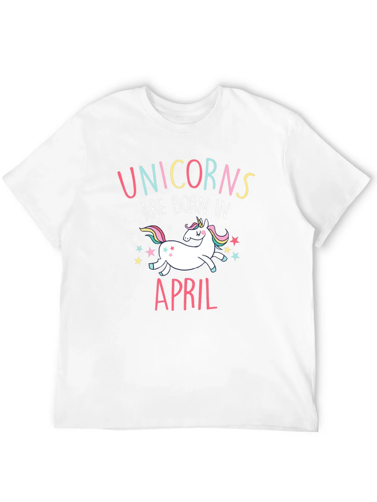 Unicorns Are Born In April Black T-Shirt product image 11