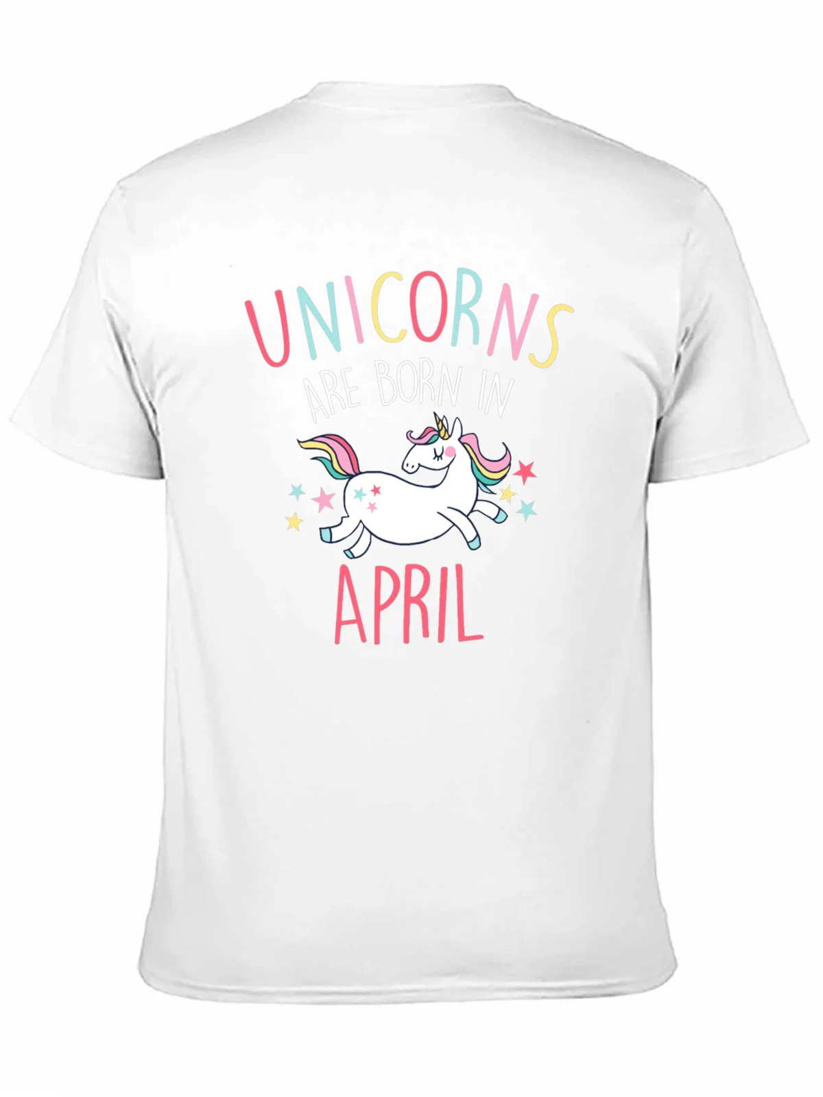 Unicorns Are Born In April Black T-Shirt product image 10