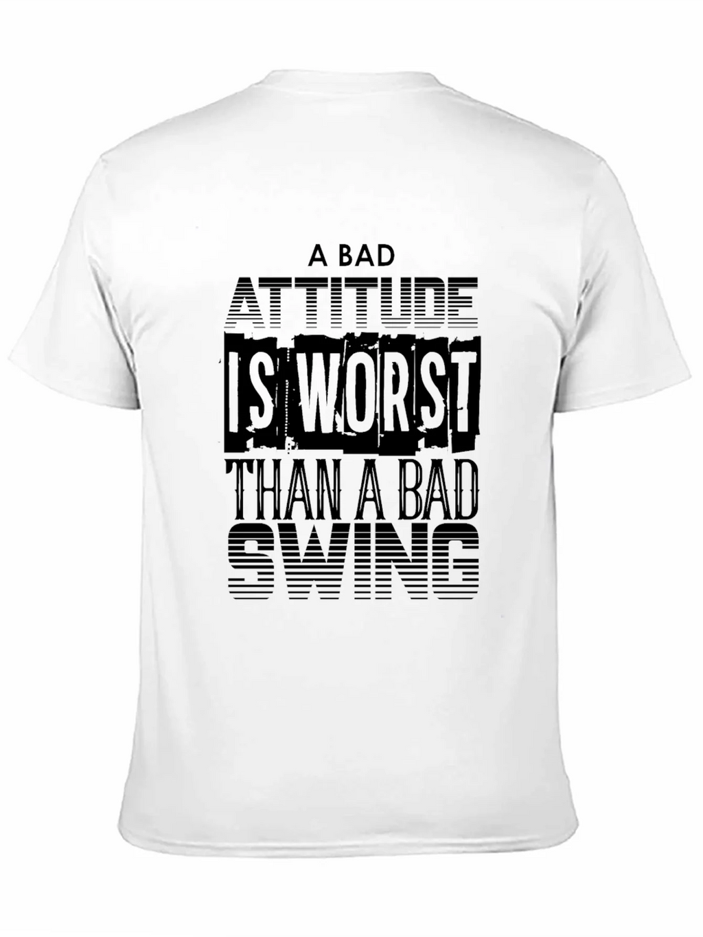 Bad Attitude Worse Than Swing Black T-Shirt product image 10