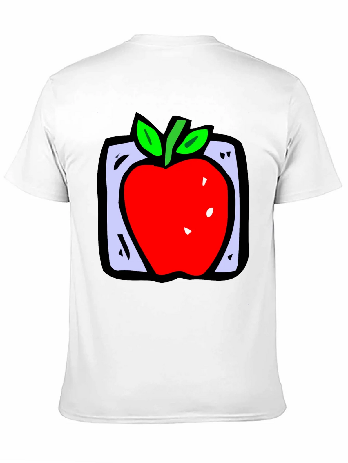 Apple Graphic Black T-Shirt - Fun Fruit Design product image 10