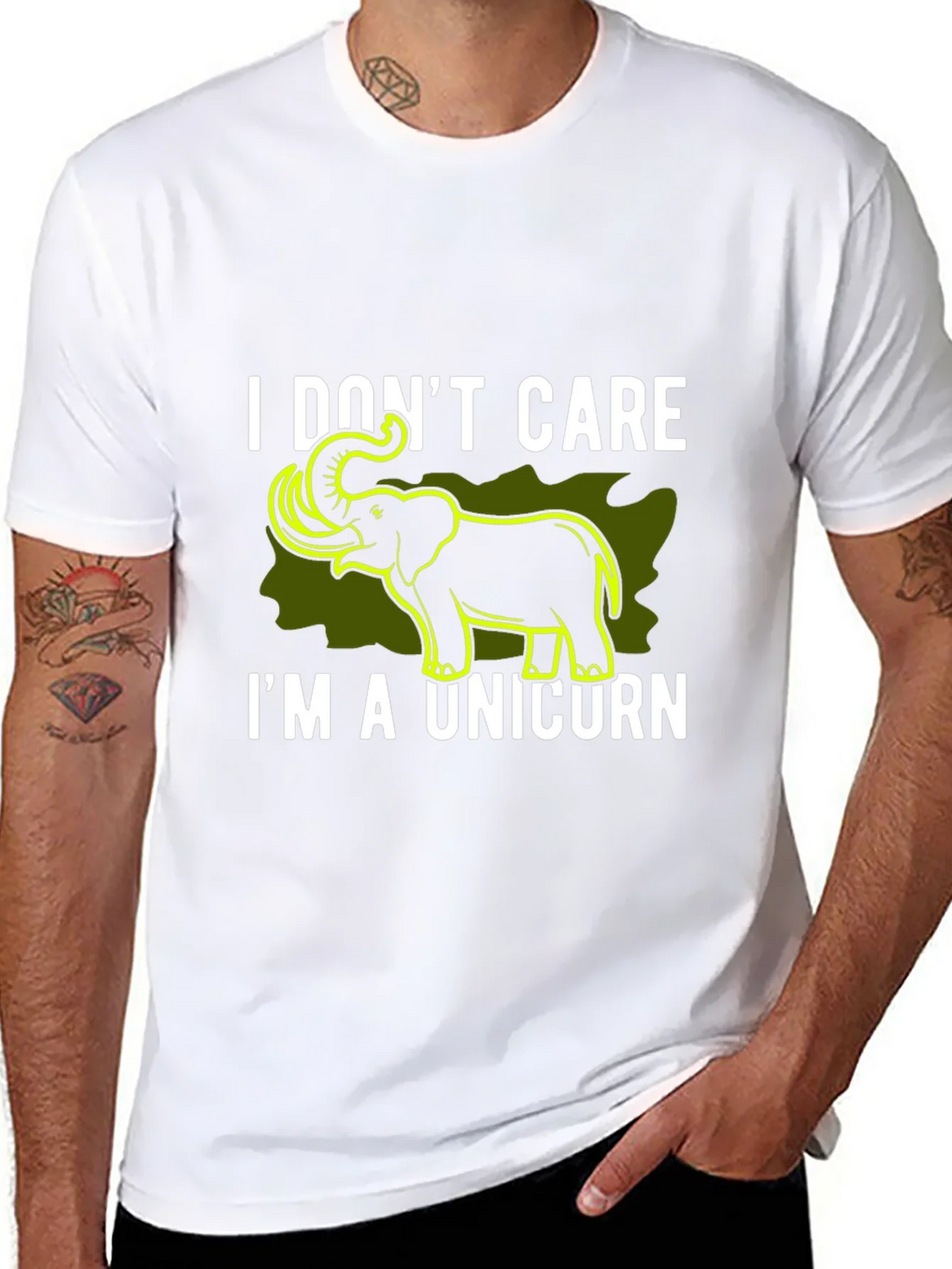 Funny Elephant Unicorn T-Shirt product image 2