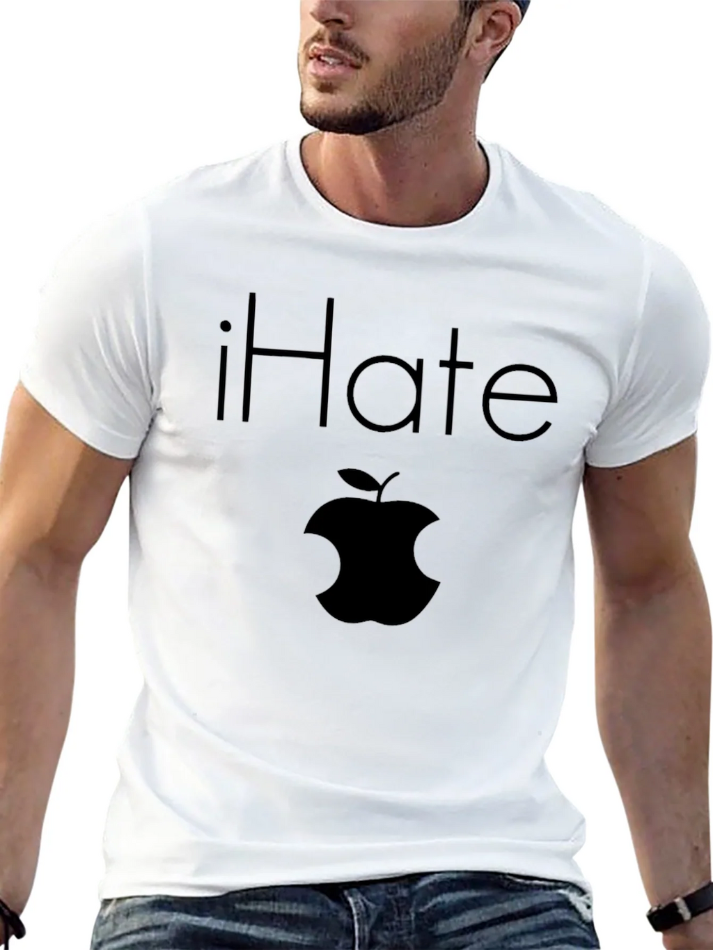 iHate Apple T-Shirt - Black Anti-Fan Tee product image 10