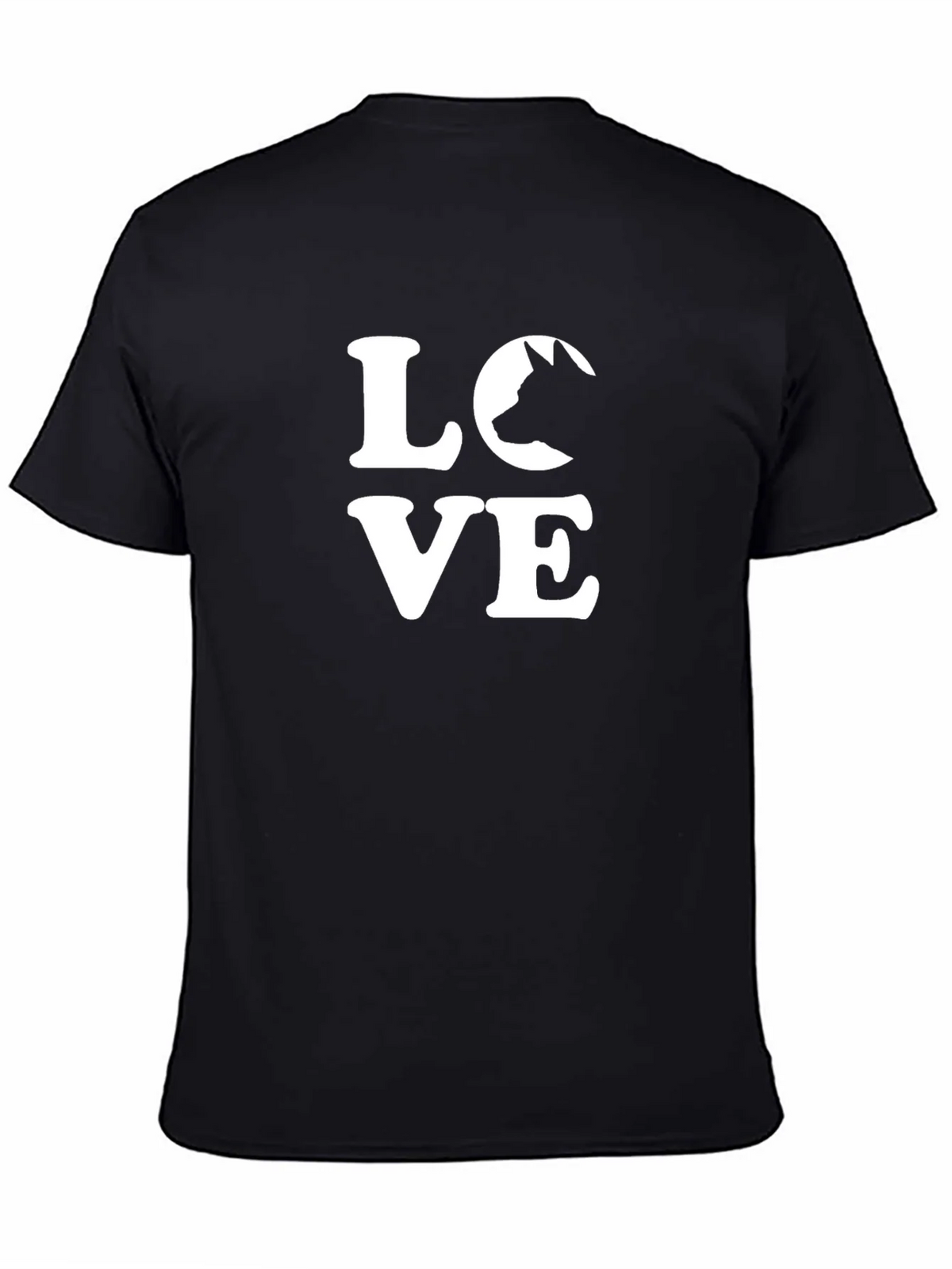 Love Dog Graphic Tee - Black Cotton Blend Casual T-Shirt product image 4