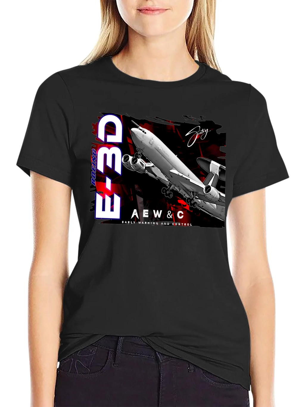 Boeing E-3D AEW&C T-Shirt - Early Warning & Control product image 2