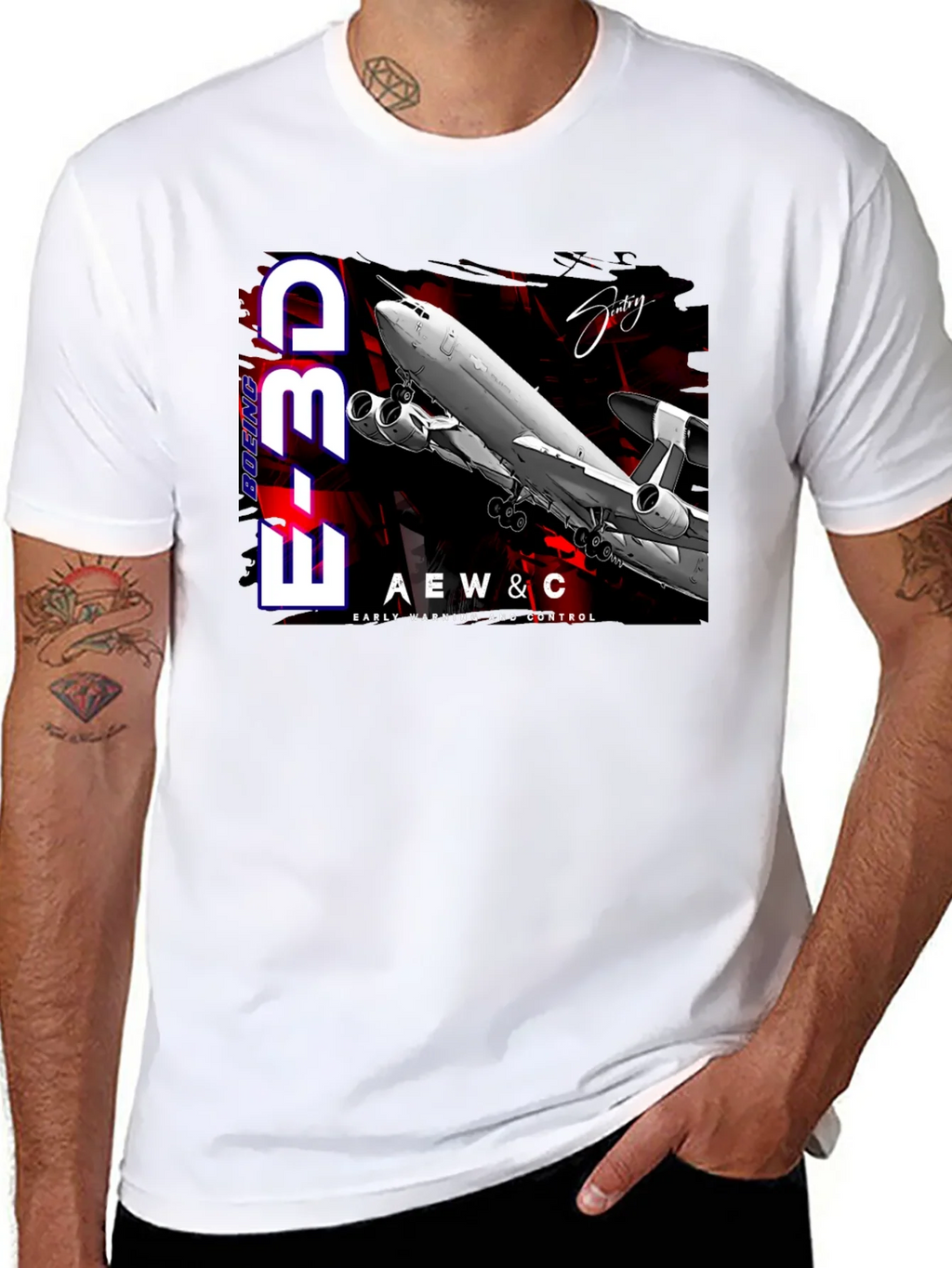 Boeing E-3D AEW&C T-Shirt - Early Warning & Control product image 7